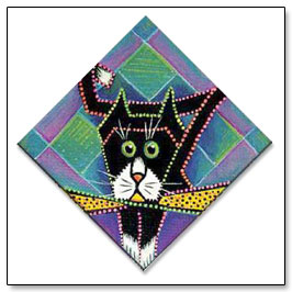 The original Origami the Cat painting